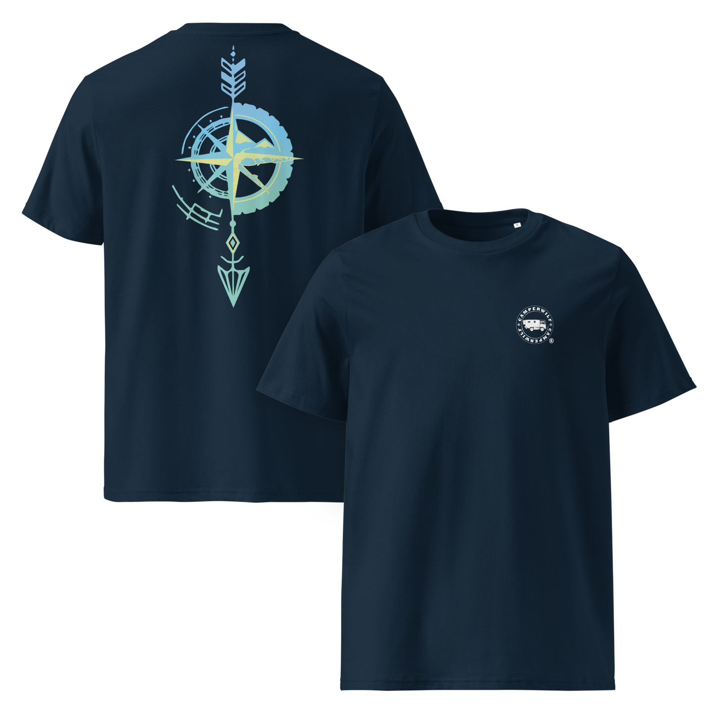 Camiseta Camperwilf® – Flecha Vermilla (Color Azul Navy)