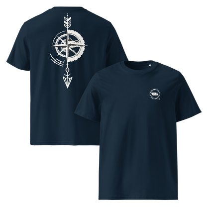 Camiseta Camperwilf® – Flecha Blanca (Color Azul Navy)