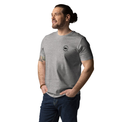 Camiseta Gris hombre algodón orgánico Flecha negra