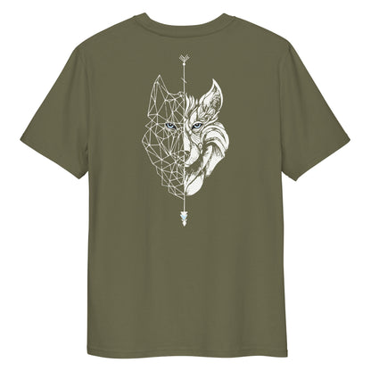 Camiseta Musgo hombre algodón orgánico Lobo blanco