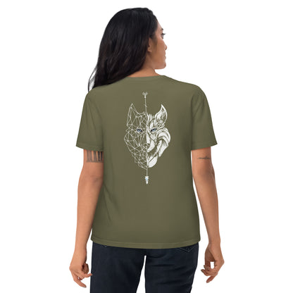 Camiseta Musgo mujer algodón orgánico Lobo blanco