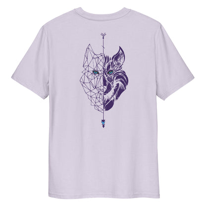 Camiseta Lila hombre algodón orgánico Lobo morado