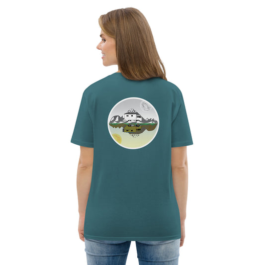 Camiseta Verde Mar mujer algodón orgánico Espejo