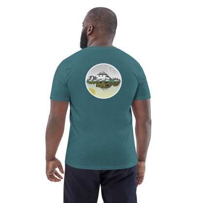 Camiseta Verde Mar hombre algodón orgánico Espejo