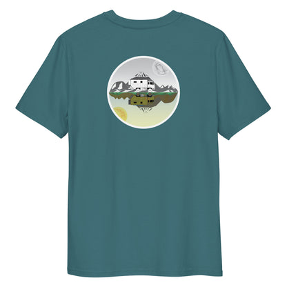 Camiseta Verde Mar hombre algodón orgánico Espejo