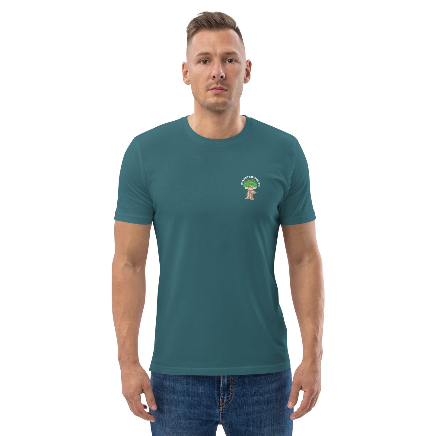 Camiseta Verde Mar hombre algodón orgánico Setita Verde