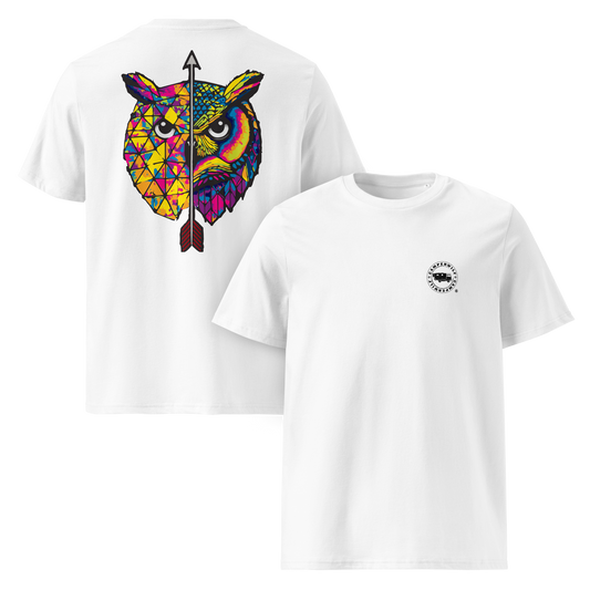 Camiseta Camperwilf® – Búho (Color Blanco)