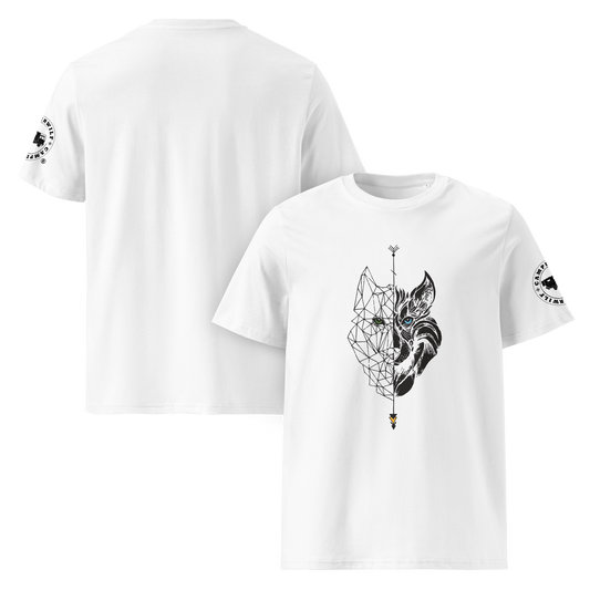 Camiseta Camperwilf® – Lobo Negro (Color Blanco)
