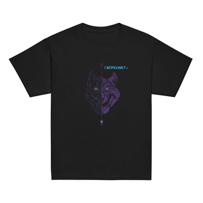 Camiseta adolescente Lobo morado 100% algodón (8 Colores)