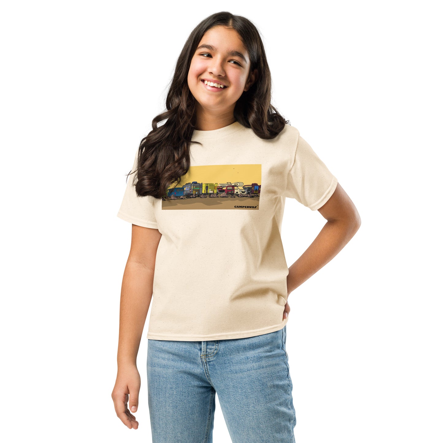 Camiseta adolescente Caravanas 100% algodón (8 Colores)