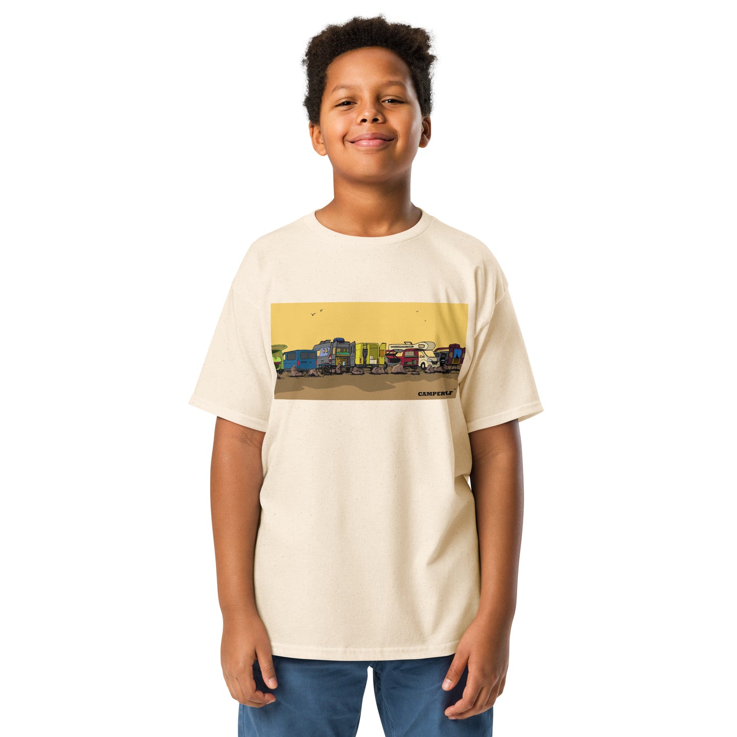 Camiseta adolescente Caravanas 100% algodón (8 Colores)