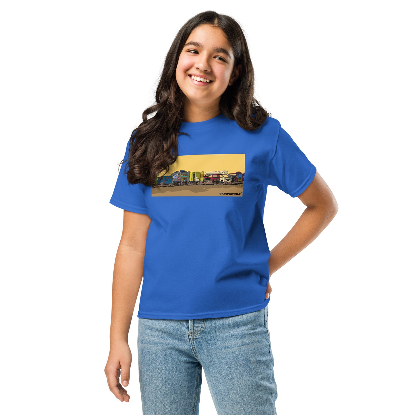 Camiseta adolescente Caravanas 100% algodón (8 Colores)