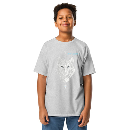 Camiseta adolescente Lobo Blanco 100% algodón (7 colores)