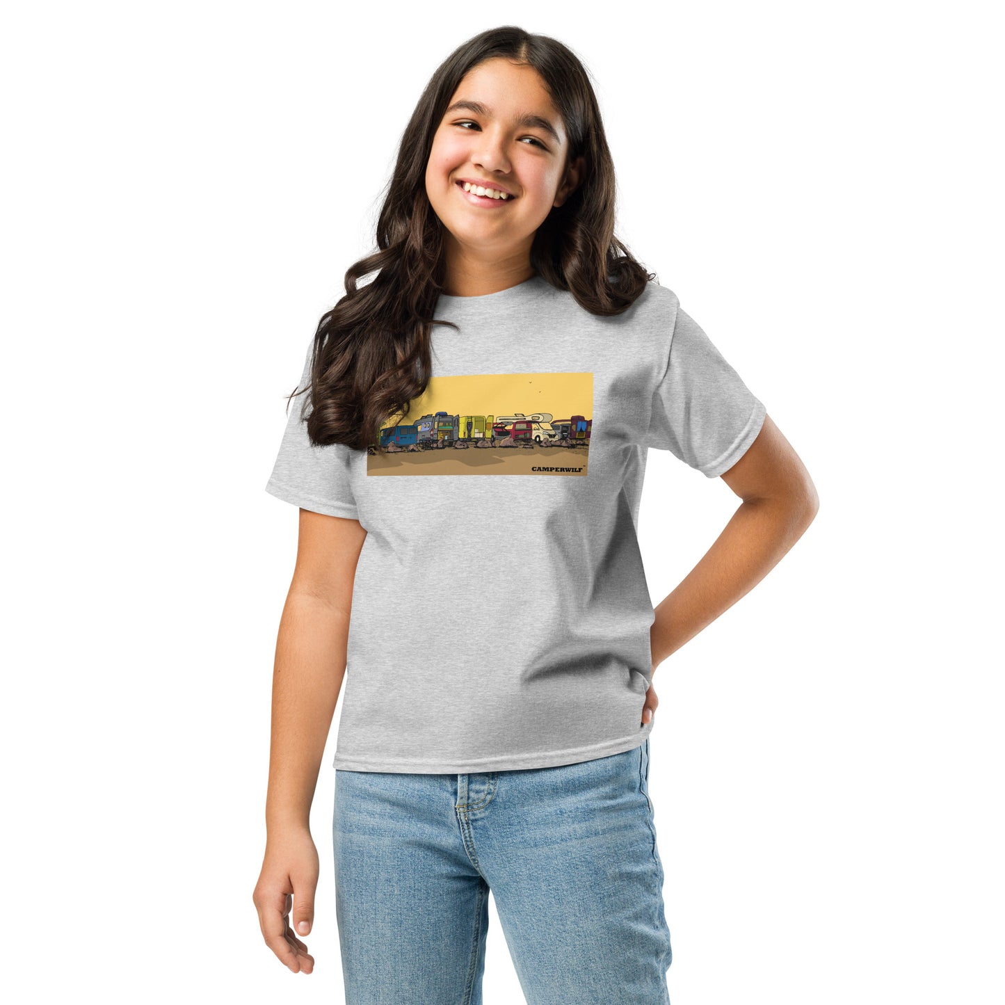 Camiseta adolescente Caravanas 100% algodón (8 Colores)