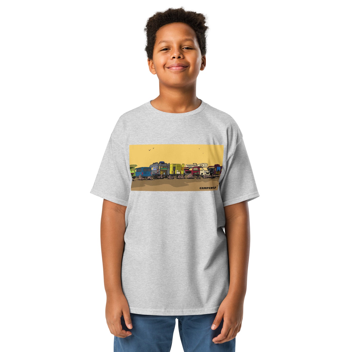 Camiseta adolescente Caravanas 100% algodón (8 Colores)