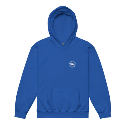 Sudadera con capucha adolescente Lobo azul/naranja, (3 colores)